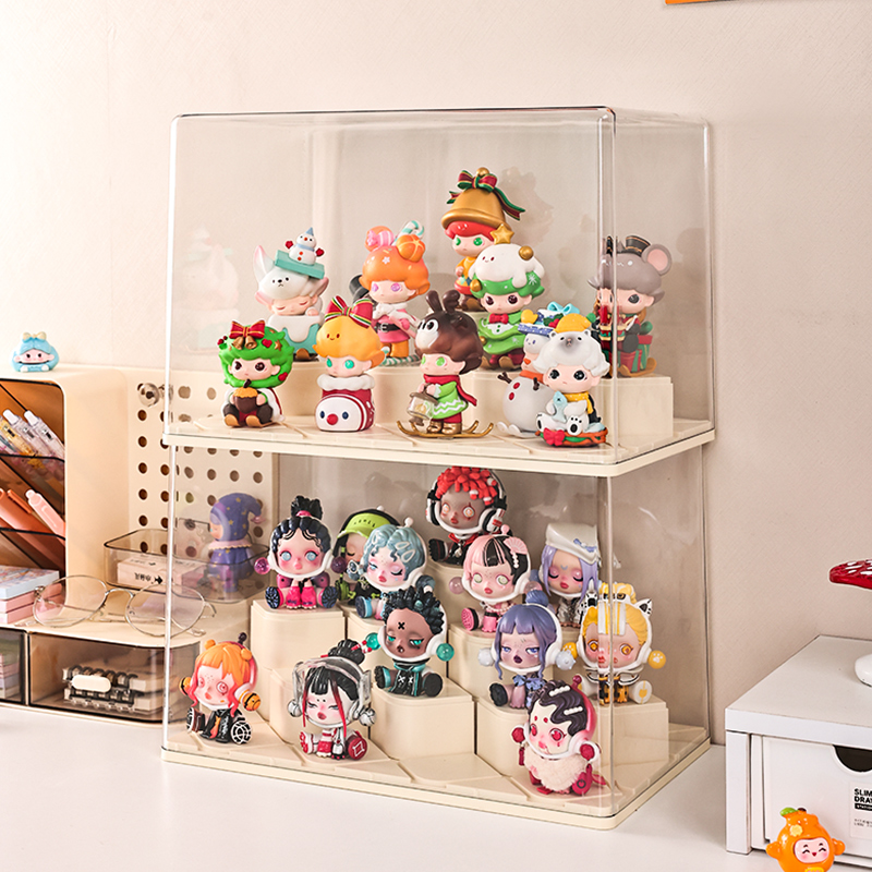 手办展示柜亚克力手办盲盒展示架