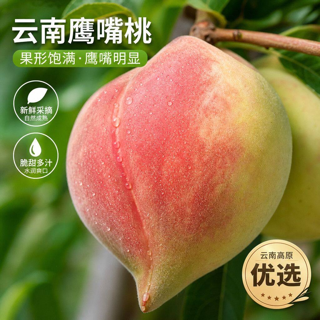正宗云南鹰嘴蜜桃现摘当
