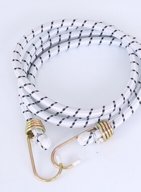 匠者加长圆形拉车绳优质铁钩行李绳橡皮筋捆绑绳加强弹力绳松紧带