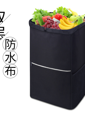 匠者铝合金购物车袋子双层防水布购物袋可拆卸水洗折叠便携收纳袋