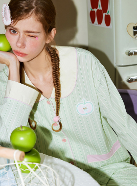 PJOCLOCK睡时记睡衣女2025春秋天丝可外穿高级感莱赛尔长袖家居服