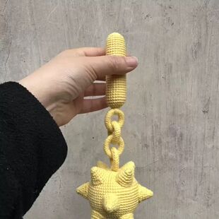 流星锤钩织成品成品流星锤钩织毛线手工制作多巴胺色系手持创意玩