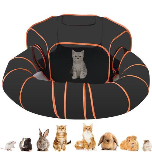 猫咪钻洞隧道超长户外猫玩具隧道猫隧道两件套便携式可折叠通道封