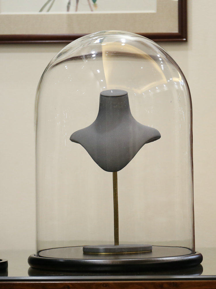 玻璃罩子透明展示罩珠宝饰工艺品古玩摆件防尘罩圆形特大号玻璃罩