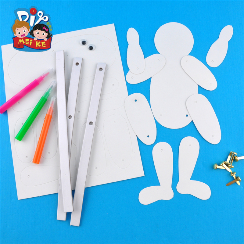 关节人偶 美可diy推荐儿童表演组装绘画玩具幼儿园手工材料包特价