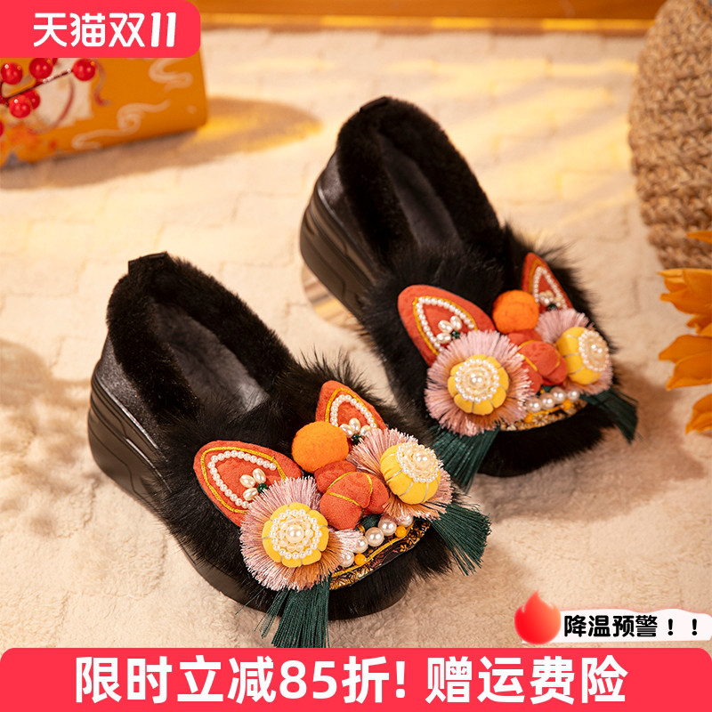 增高手工虎头鞋大人冬季