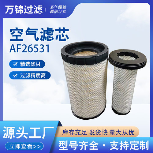 AF26531/AF26532不锈钢折叠空气滤芯机械设备超大容尘量除尘滤筒