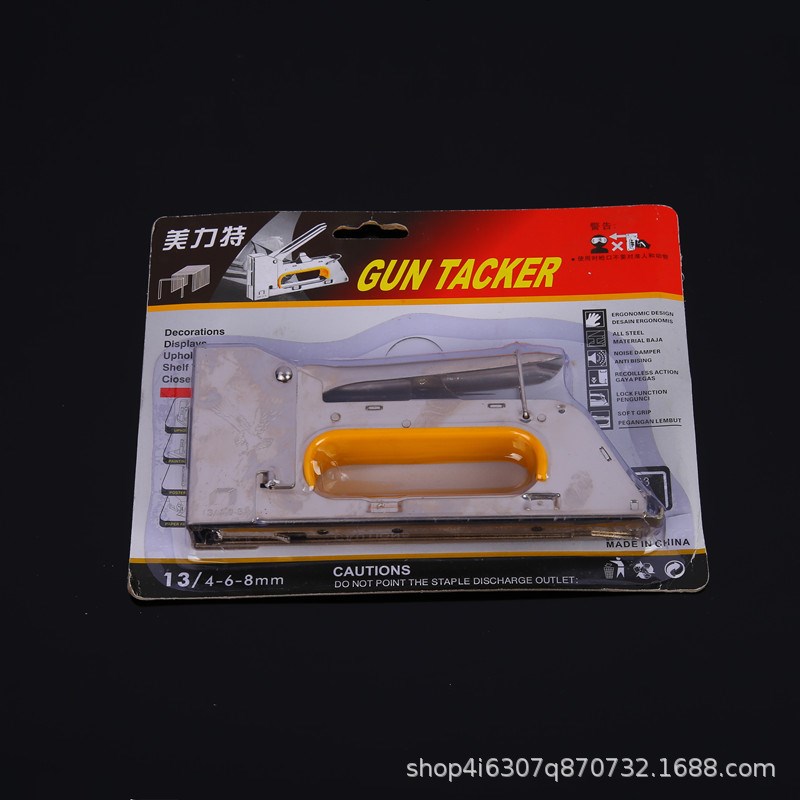 厂家直销美力特1008F门型码钉枪射钉通用打钉机U型钉枪广告钉枪