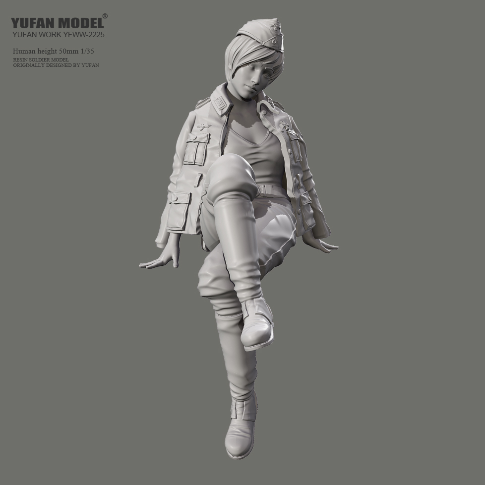 树脂4号二战女兵YUFANMODEL1