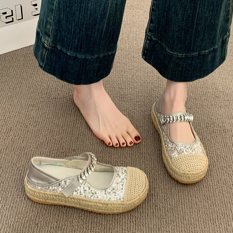 玛丽珍单鞋女2026新款春季女鞋子百搭两穿一字休闲渔夫鞋0125w,女鞋,浅口单鞋,淘宝优惠券,粉丝福利购,淘宝优惠卷