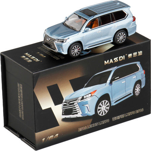 麦思迪1/64雷克萨斯LX570车模型合金越野车汽车收藏摆件儿童玩具