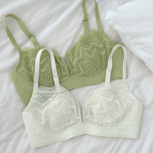 百分感觉薄内衣乳胶兔耳杯大胸显小无钢圈收副乳防下垂文胸3025