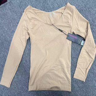 超柔保暖无缝内衣女士加绒冬季圆领内穿美体长袖上衣打底衫女