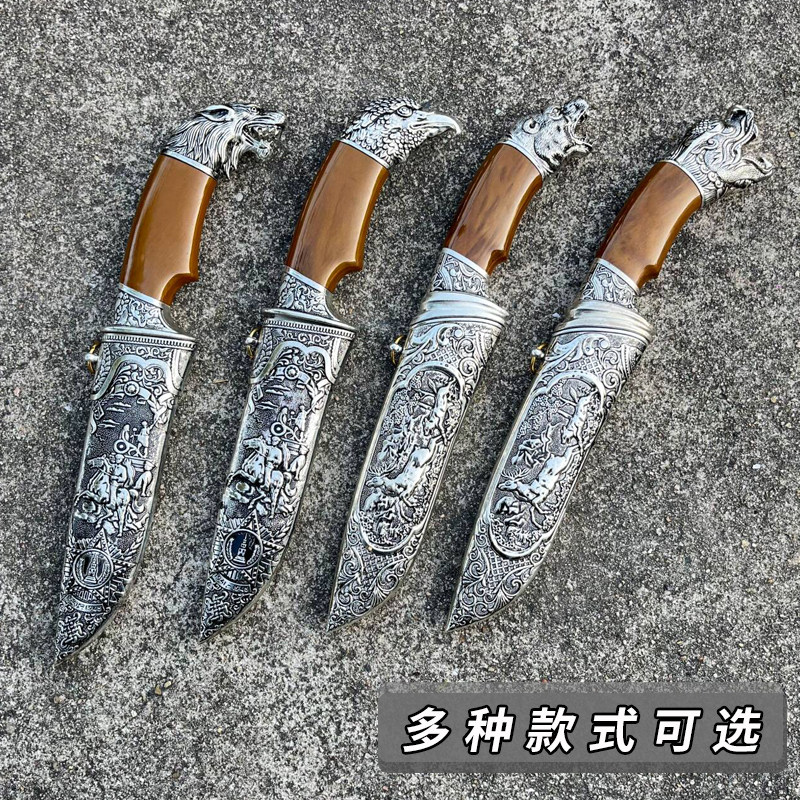 合金藏刀工艺品防身小剑蒙古弯刀