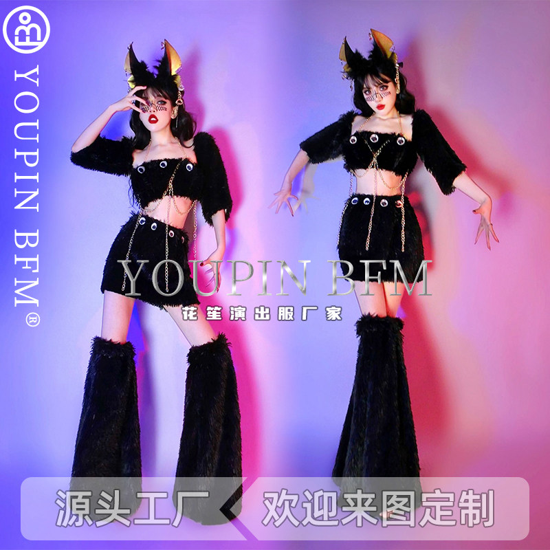 gogo猫咪暗黑小野猫哥特风万圣节