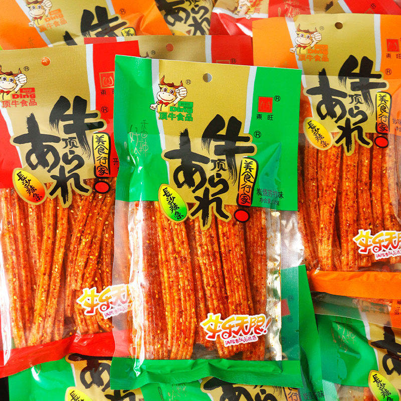 东旺顶牛食品湖南长沙麻辣条开心曲奇味面筋8090校园怀旧解馋小吃