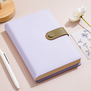 A5笔记本本子高颜值磁扣本记事本开会议办公工作备忘记录本日记本成人商务高级感加厚大学女生用摘抄本可定制