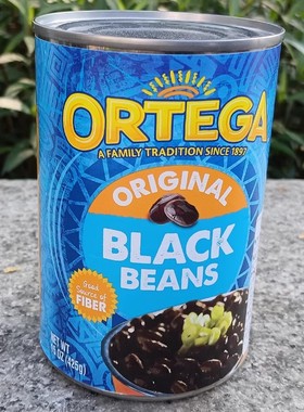 Ortega Original Black Beans 美国进口欧特佳牌整粒原味黑豆罐头