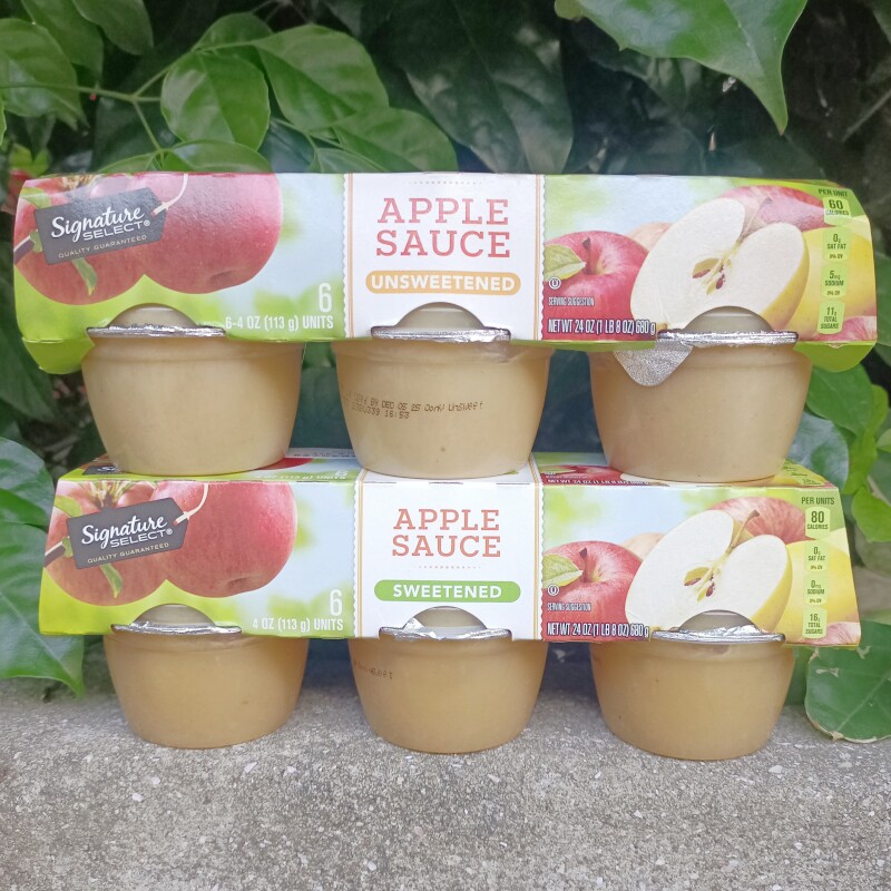 美国塞夫威牌苹果酱苹果泥Signature Select Apple Sauce无蔗糖