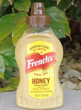旗牌第戎风味芥末酱辣根风味蜂蜜味黄芥末调味酱FRENCHS MUSTARD