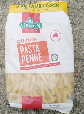 ORGRAN澳冠藜麦圆柱形意大利面350g 无麸质gluten free pasta