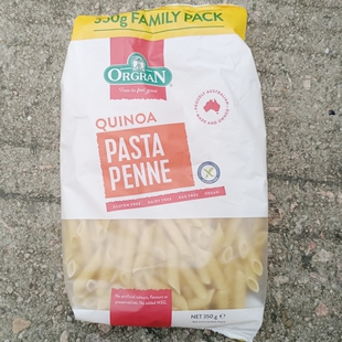 ORGRAN澳冠藜麦圆柱形意大利面350g 无麸质gluten free pasta