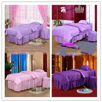 Thẩm mỹ viện trải giường bốn mảnh móng tay cửa hàng giường giường loại 4 mảnh quilt clubhouse thẩm mỹ viện cung cấp - Trang bị tấm ga spa