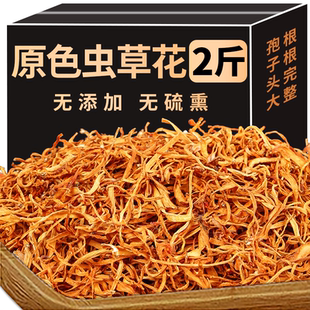 新鲜虫草花干货农家特产正宗蛹虫草精选孢子头煲汤材料汤料包