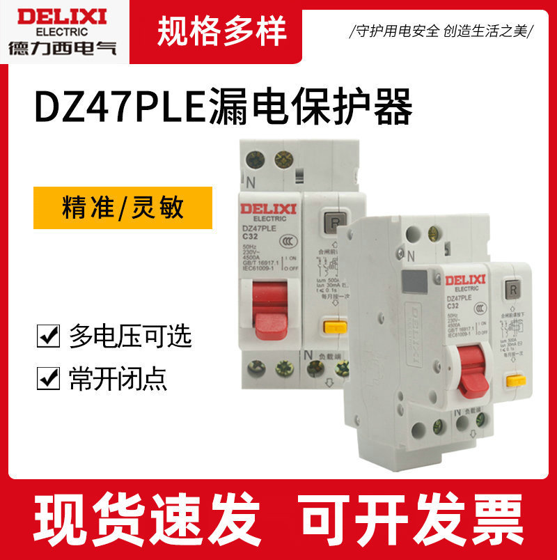 双进双出家用漏电保护开关DZ47PLE 16A 20A32A40A代替CDB3L