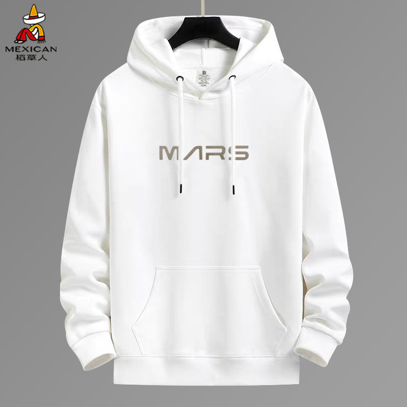 稻草人男士纯棉卫衣男春秋连帽2026新款秋季薄款休闲带帽衫上衣男