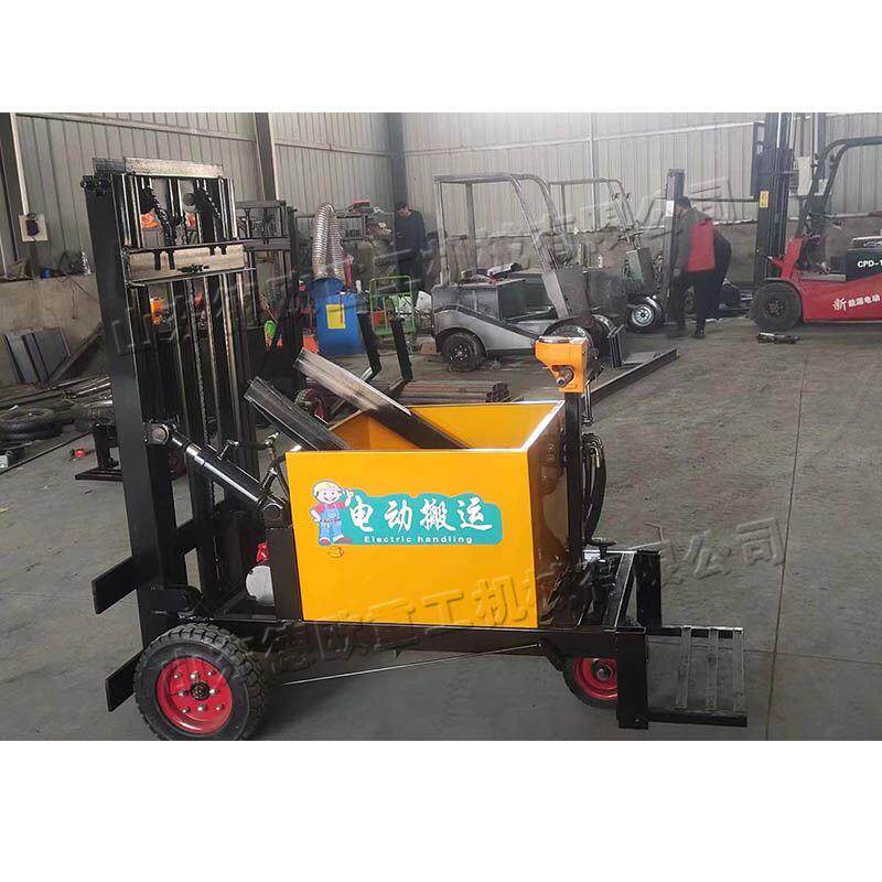 站驾式电动叉车 小型手扶式工厂装货叉装车 物流港口货物运输车