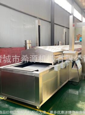 全自动小龙虾油炸流水线香辣脆油炸设备油豆腐温油炸机