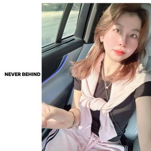 1.18 高品质小贴标圆领糖果色插肩袖短袖T