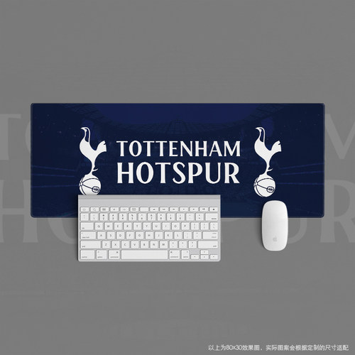 鼠标垫超大办公键盘桌足球迷用品热刺tottenham hotspur队徽球场