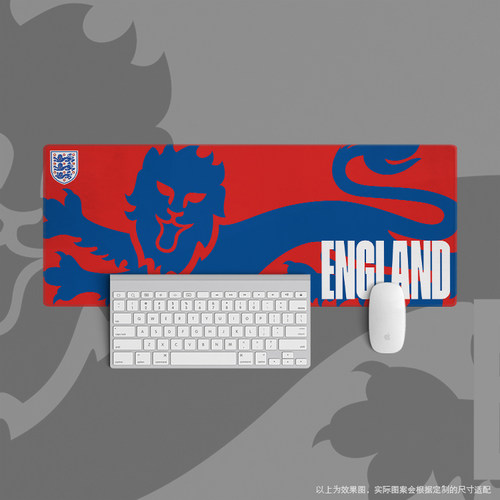 鼠标垫超大办公键盘桌球迷用品英格兰england世界杯欧洲三狮军团
