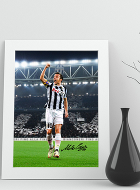 相框皮耶罗尤文图斯实木照片周边海报piero签名礼物装饰场足球迷