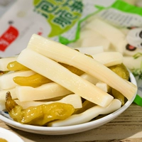 Маринованный перец, хрустящие бамбуковые побеги, бамбуковые побеги, бамбуковые побеги, кусочки горного перца, горячие и кислые маленькие упаковки Случайные закуски, еда, еда