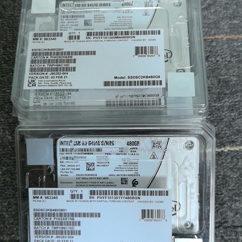 英特尔 S4510 480G  960G企业级固态硬盘(请询价)