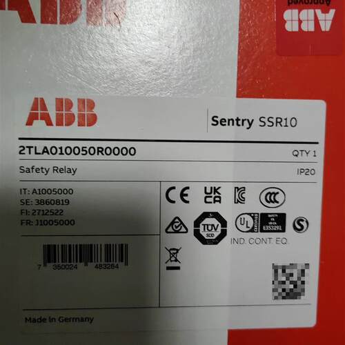 现货 ABB Sentry SSR10 安全继电器2TLA0(请询价)