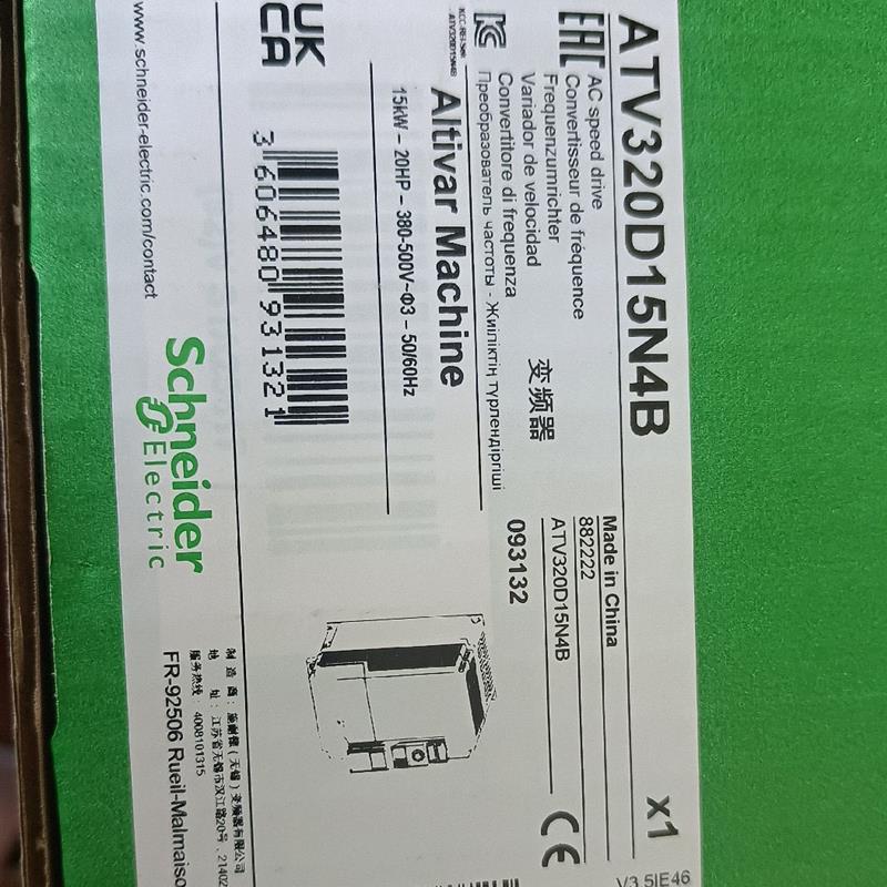 施耐德变频器ATV320D15N4B现货,项目剩(请询价)