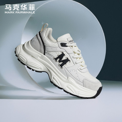 马克华菲时尚简约男鞋2025年冬季新款经典潮流百搭厚底休闲老爹鞋