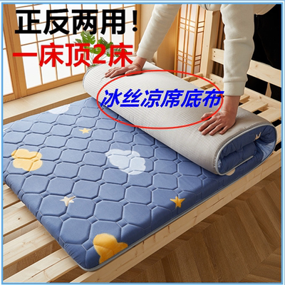 冰丝凉席床垫正反两用四季通用