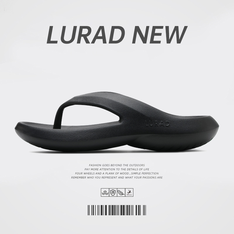 人字拖款EVA厚底拖鞋夏季防滑黑色夹脚凉拖简约夹拖沙滩鞋