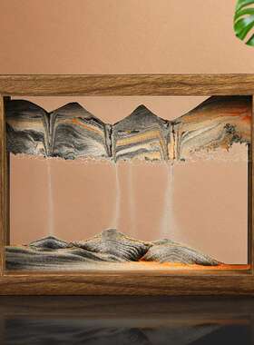 家居装流沙画摆件高端时尚酒柜电视柜艺术礼品办公桌饰品装饰摆件
