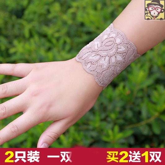 手腕饰品纹身手臂蕾丝腕带遮疤护腕女款夏季薄款透气配饰套袖女式