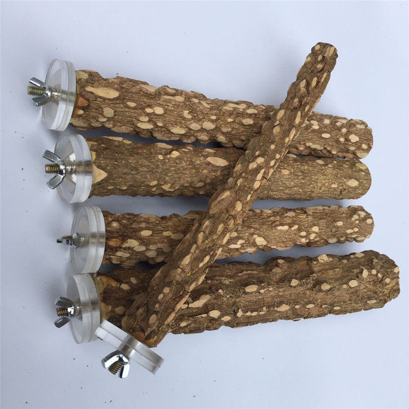 亚克力垫片花椒木鸟站棍八哥鹩哥站杠鸟笼磨砂杠磨嘴棒鹦鹉玄凤虎