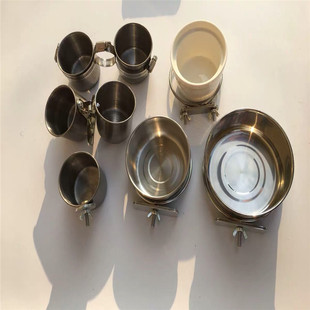 鹦鹉八哥鹩哥鸟食盒食槽食碗鸟笼用品不锈钢陶瓷鸟食盒玄凤鹦鹉