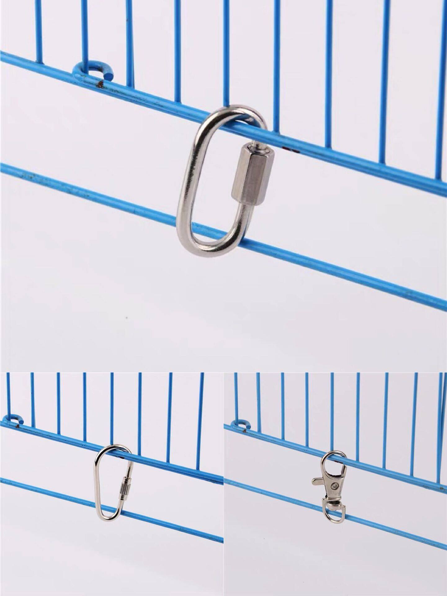 泓毅宠物用品鹦鹉鸟笼锁扣鹦鹉笼子扣门锁鹦鹉防逃跑笼门锁龙虾扣