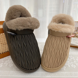 棉拖鞋男女包跟情侣款冬季家居室内防滑保暖防水外穿2025新款棉鞋