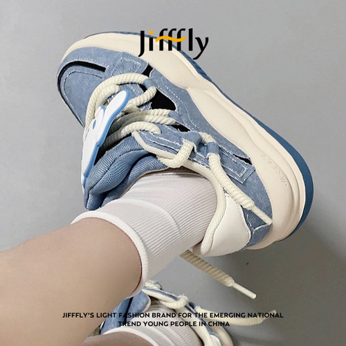 jifffly秋季百搭面包鞋情侣款